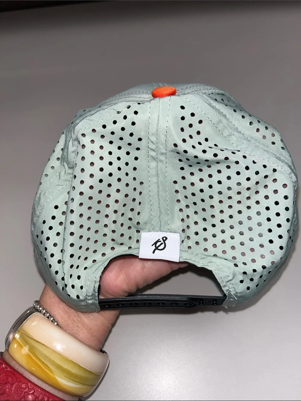 Staunch Embroidered Light Sage Men's Golf Cap